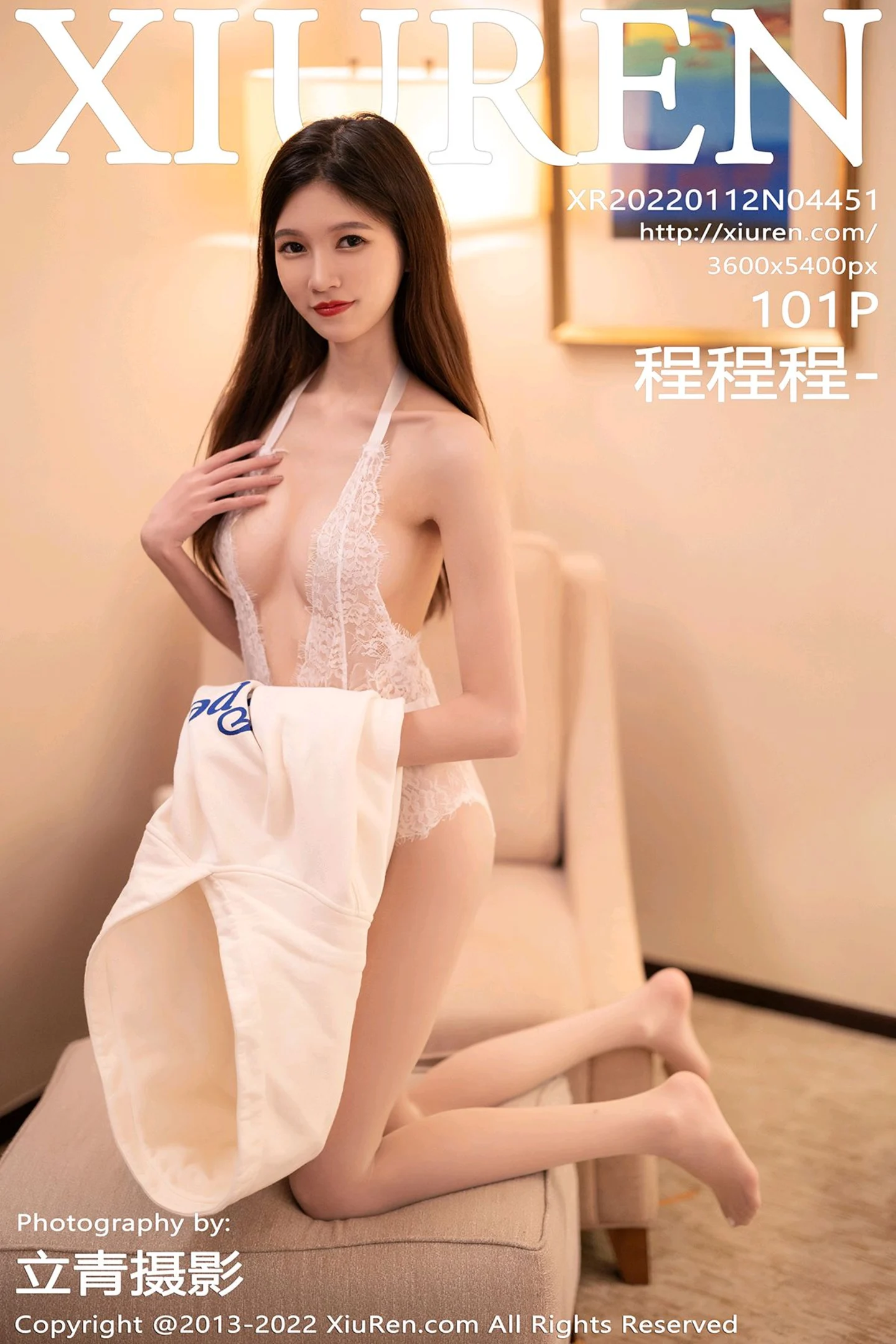 [XiuRen秀人网]VOL.4451 模特程程程私房半脱露白色蕾丝情趣连体衣秀火辣身材诱惑写真101P-秀人网官方网站
